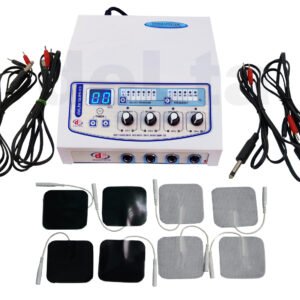4-Channel TENS Unit with Adhesive Pads